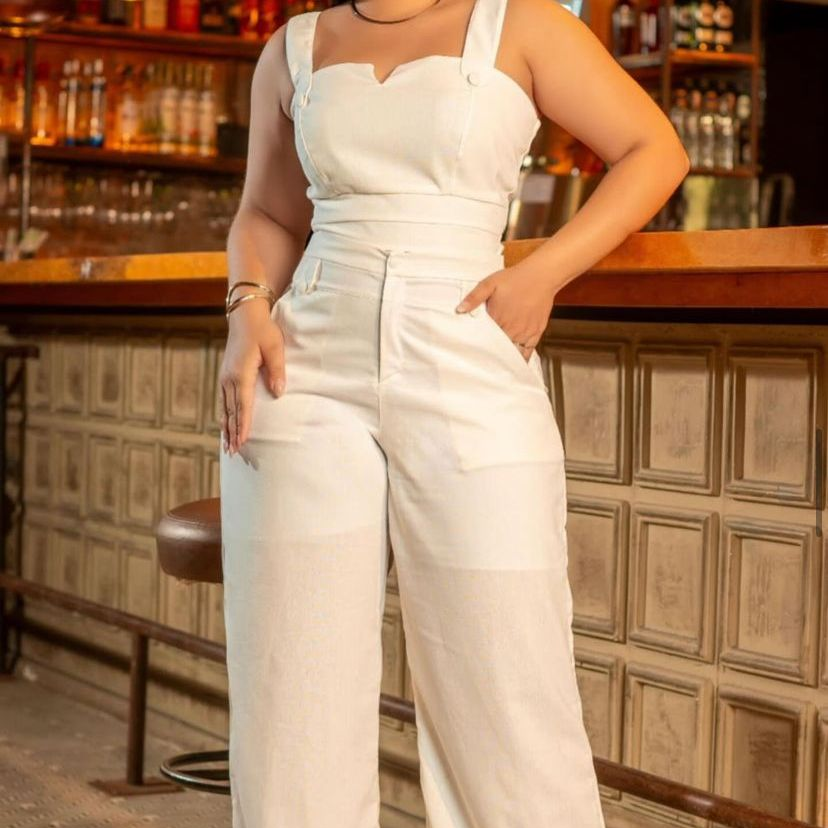 Conjunto Cropped e Calça