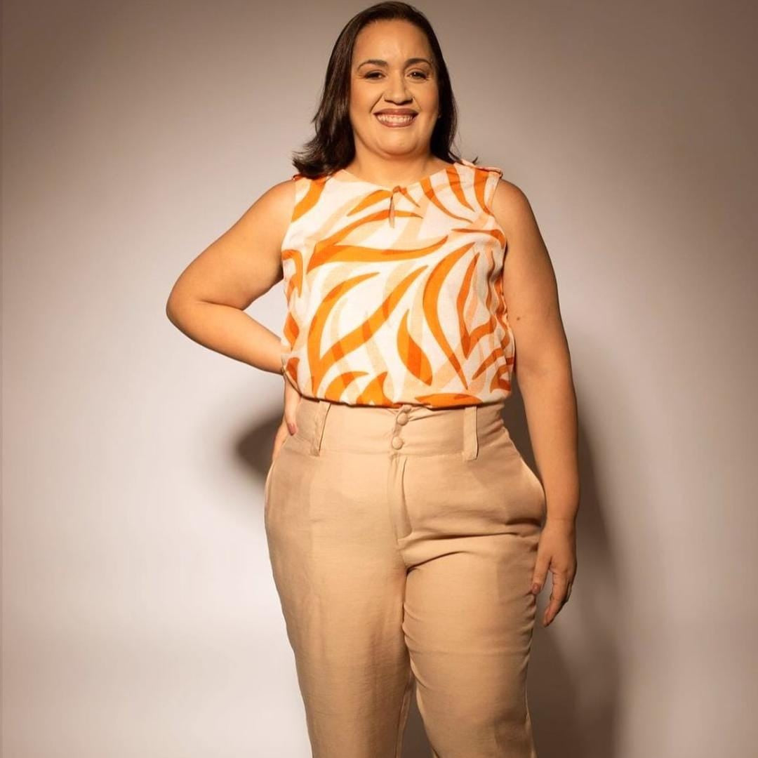 Blusa Estampada Visco Linho