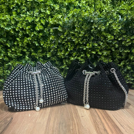 Bolsa Saquinho Strass