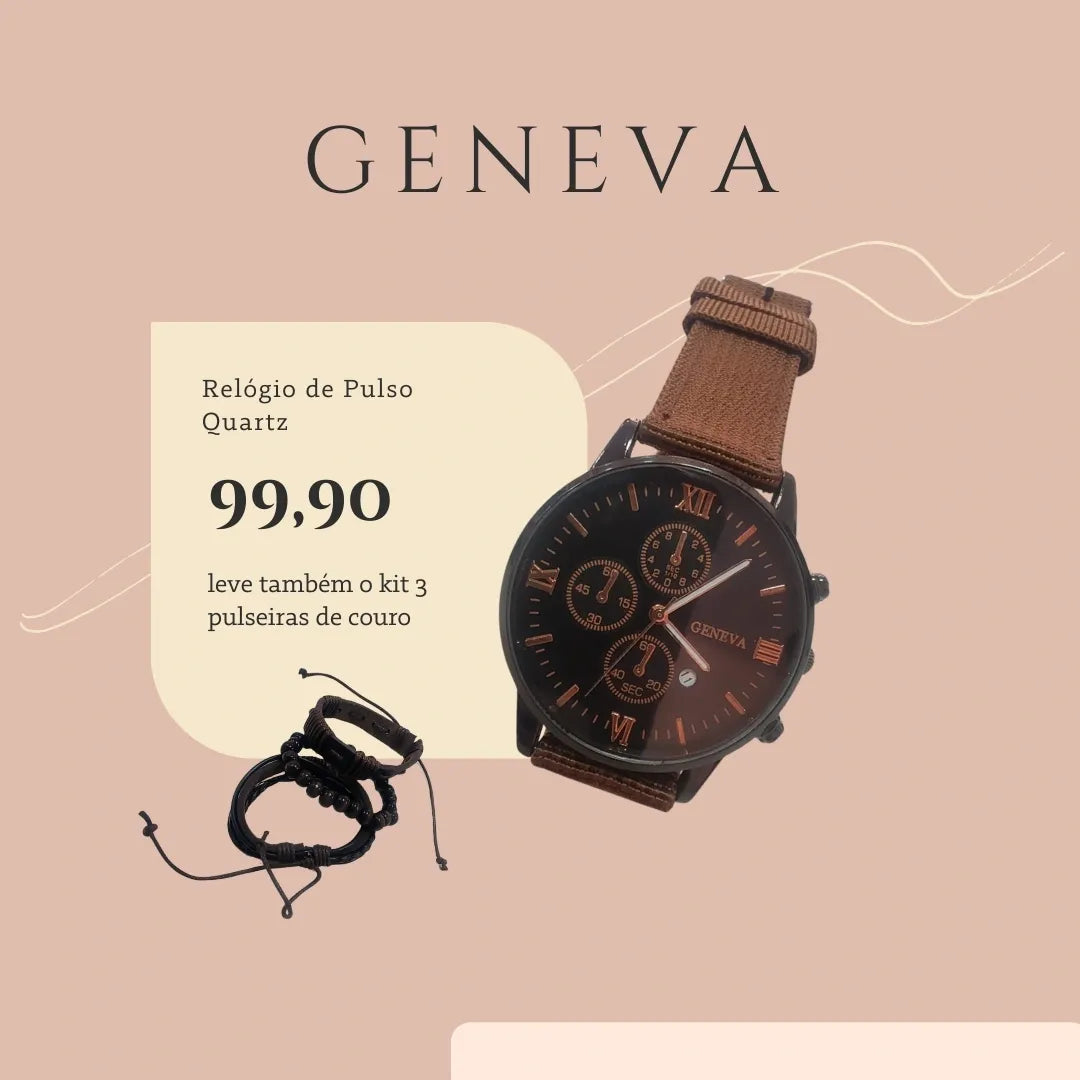 Relógio de Pulso Quartz Geneva