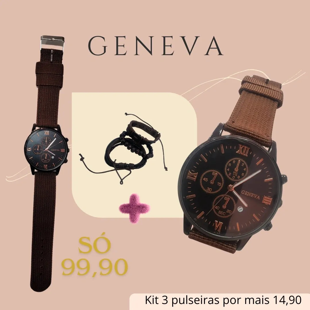Relógio de Pulso Quartz Geneva